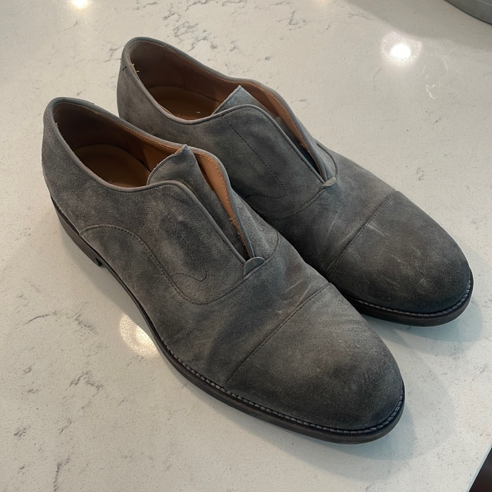 John varvatos Oxford suede slip-on size 10